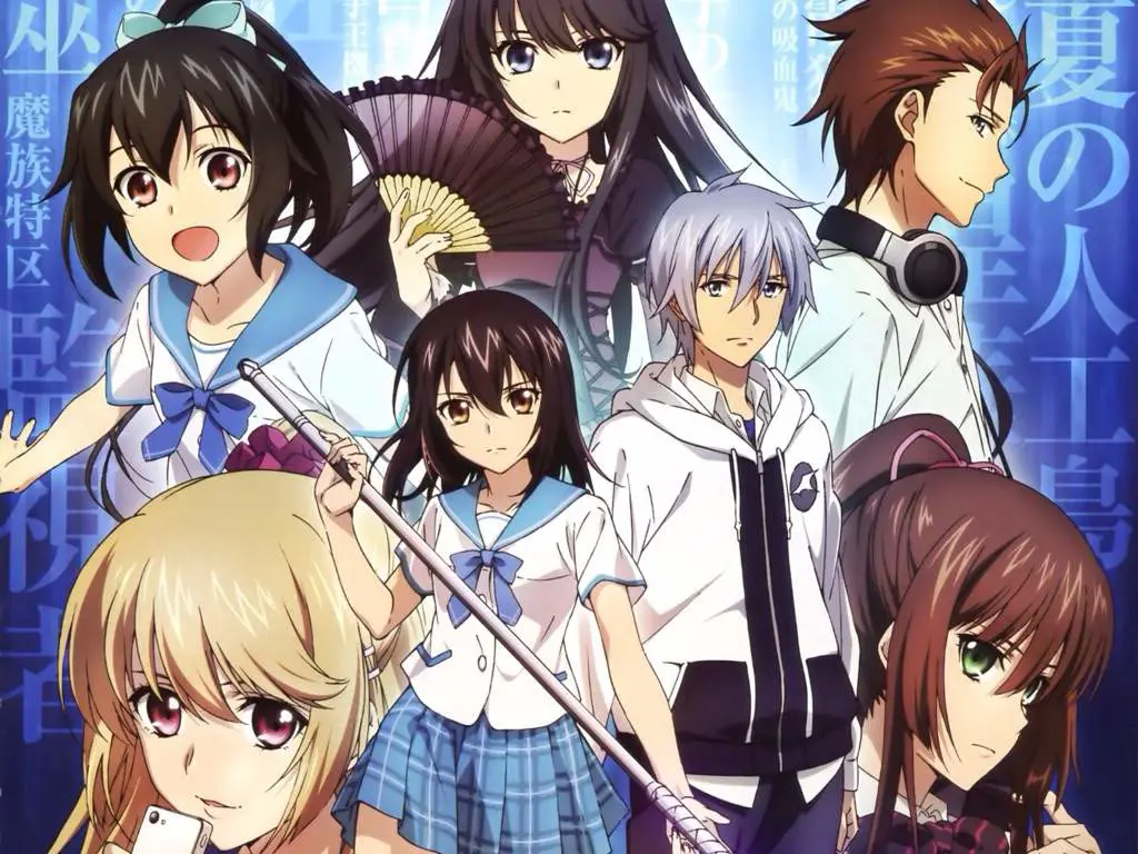 Karakter Anime School Harem yang Menarik Ilustrasi karakter anime school harem yang beragam dan menarik.