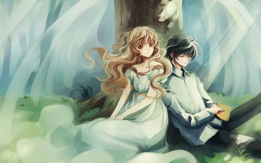 Gambar pasangan anime di sekolah