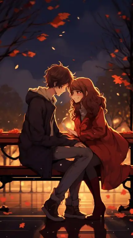 Adegan klimaks dari anime romantis dengan unsur sadis Adegan anime dramatis dengan pasangan