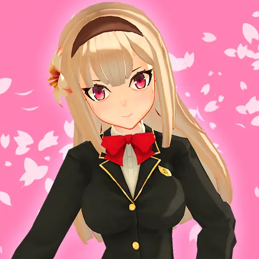 Poster Anime School Action Poster anime school action dengan karakter wanita sebagai fokus utama