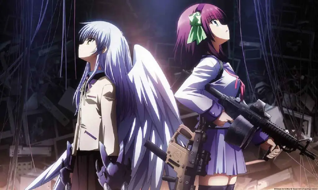 Petualangan seru di sekolah Gambar anime school life dengan adegan aksi