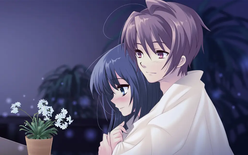 Pasangan Anime Sekolah yang Menggemaskan Gambar pasangan anime sekolah yang lucu dan menggemaskan