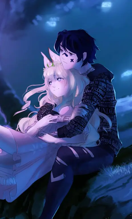 Pasangan anime yang bahagia Gambar pasangan anime yang bahagia
