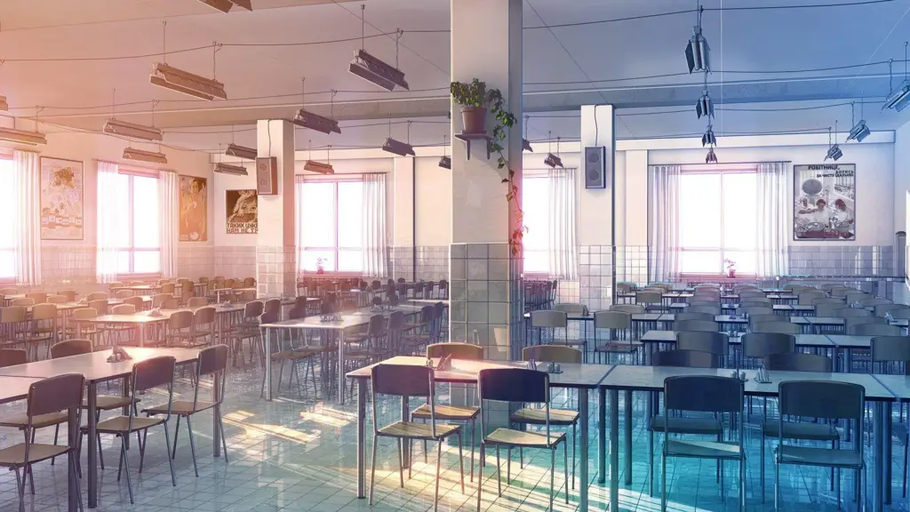 Pemandangan sekolah anime yang indah Gambar pemandangan sekolah anime