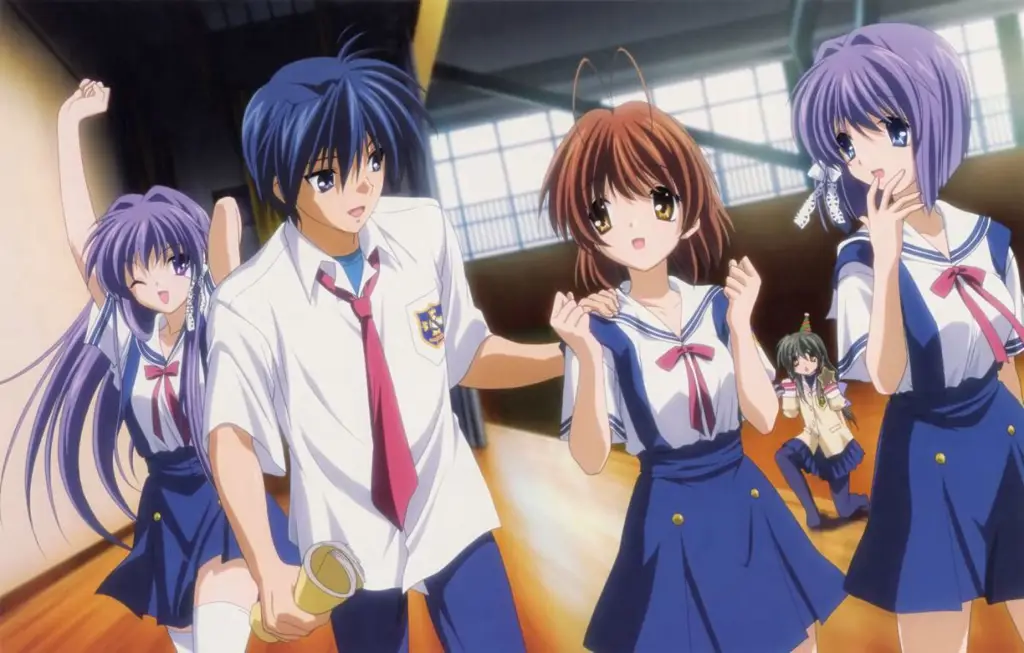 Adegan aksi anime sekolah menengah