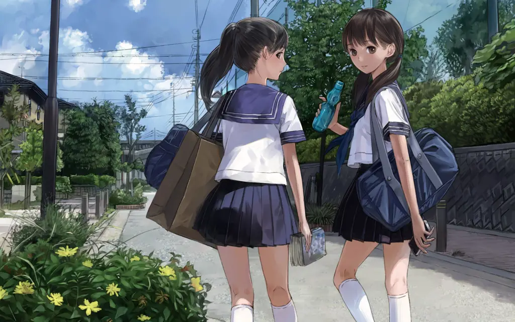 Karakter Menarik dalam Anime School Harem Karakter anime dengan seragam sekolah