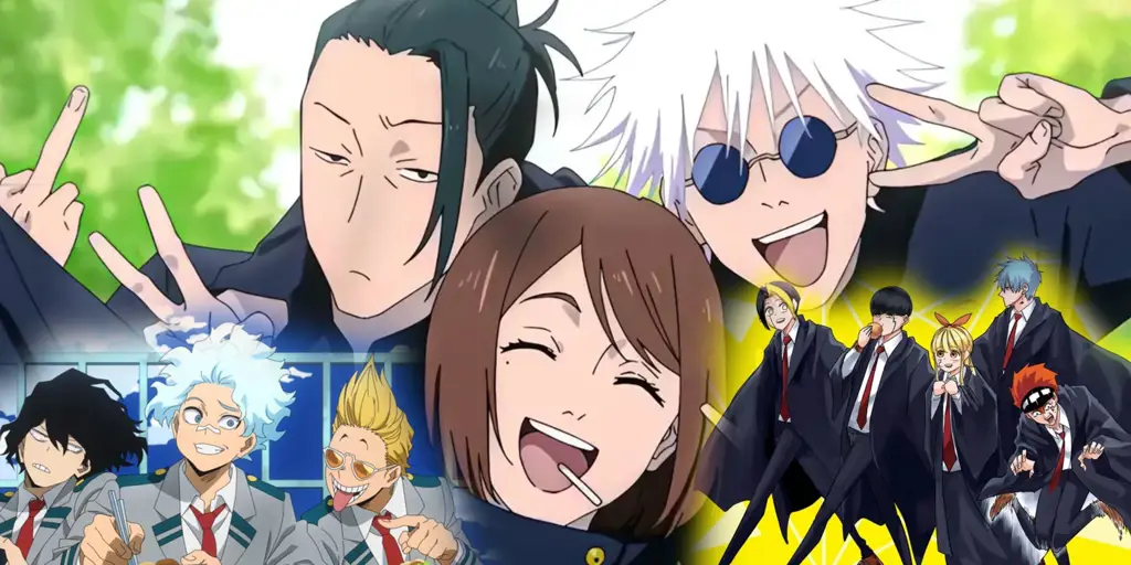 Karakter-karakter anime school action yang menarik Ilustrasi karakter anime school action