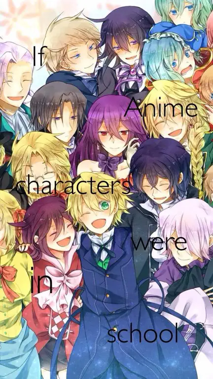 Beragam karakter dalam anime kehidupan sekolah Gambar karakter anime sekolah yang beragam dan mewakili berbagai kepribadian