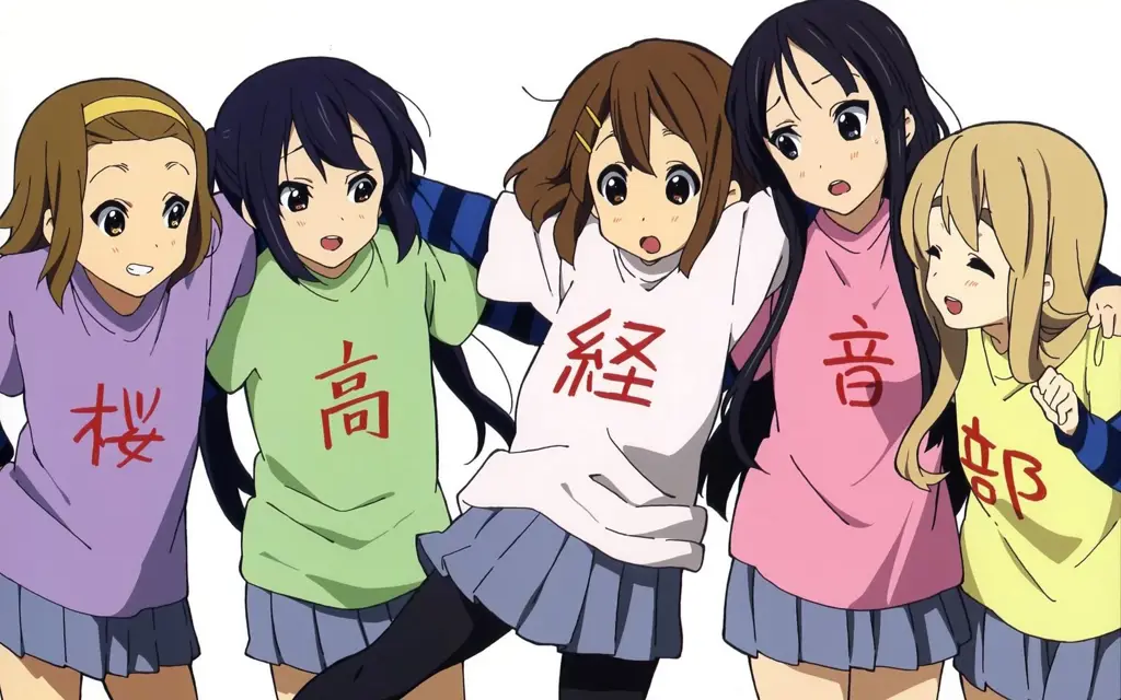 Teman-teman di Anime Harem Sekolah Sejumlah Gadis Anime yang Bahagia Bersama