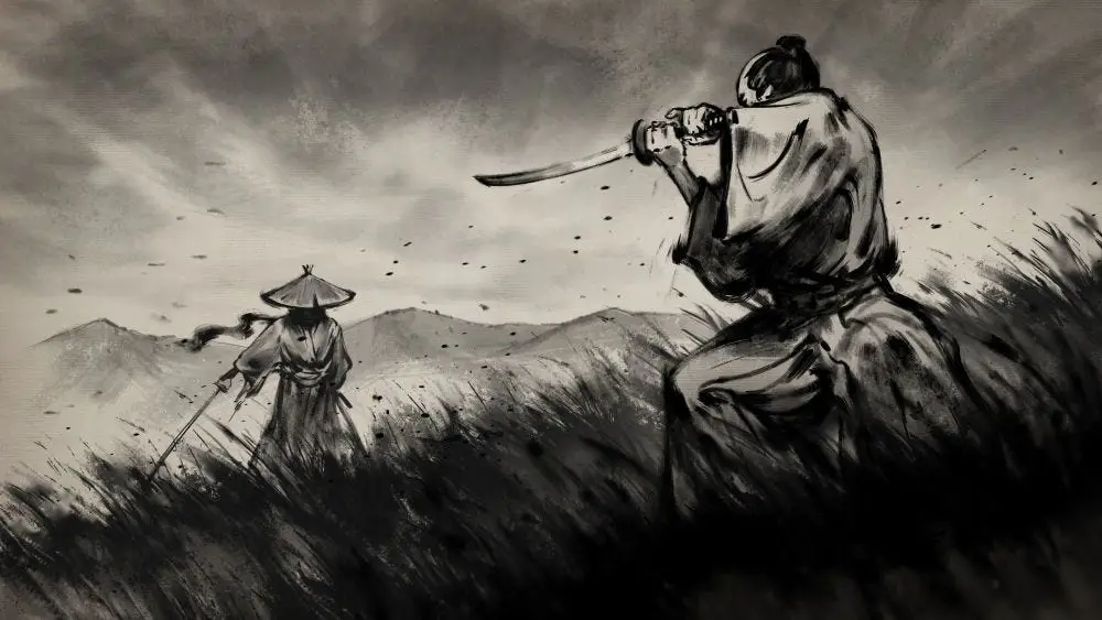 Aksi Samurai yang Memukau Adegan pertarungan samurai yang epik dalam anime