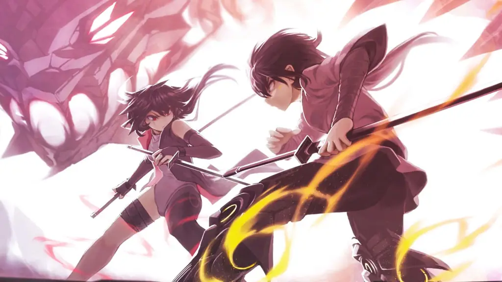 Pertarungan Seru di Sekolah Gambar karakter anime yang sedang bertarung di sekolah