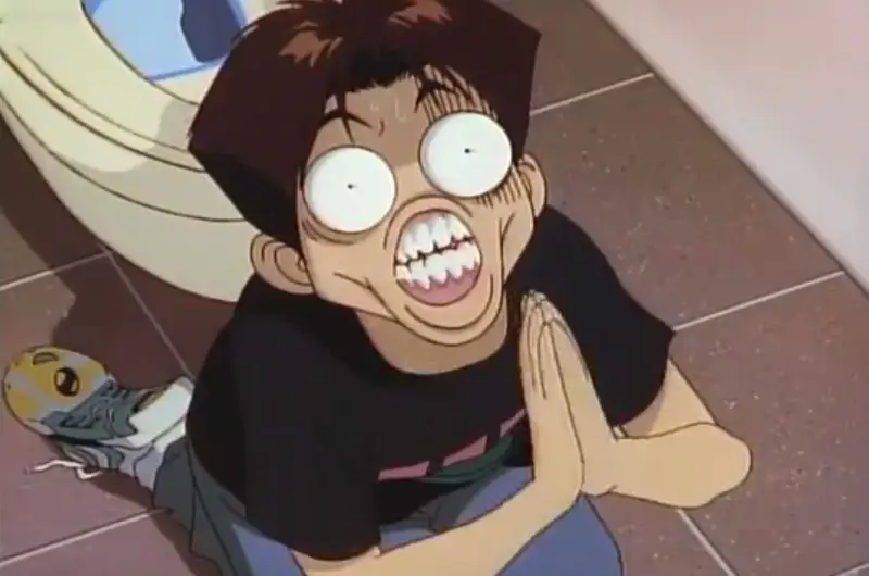 Ekspresi Kocak Anime Ekspresi wajah karakter anime yang lucu dan kocak.