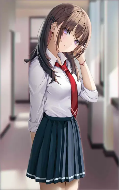 Gadis-gadis Anime Sekolah yang Menggemaskan Gambar gadis-gadis anime sekolah yang menggemaskan