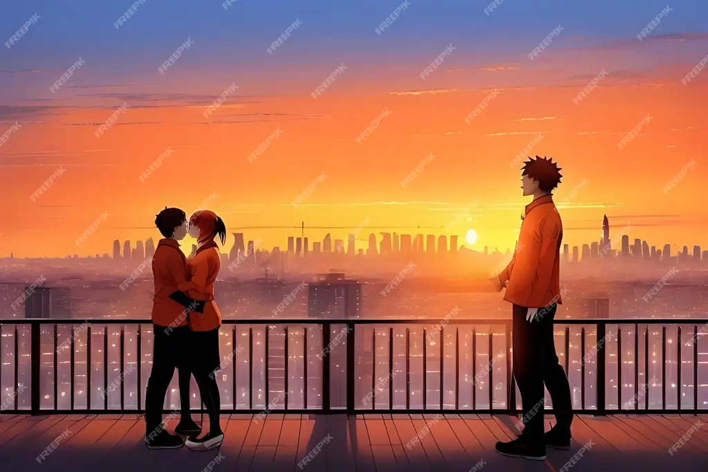 Pemandangan anime yang romantis Pemandangan romantis anime