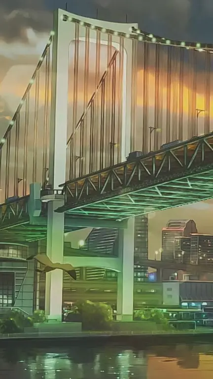 Pemandangan anime Weathering With You yang indah