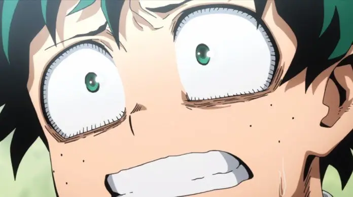 Gambar karakter anime dengan ekspresi terkejut