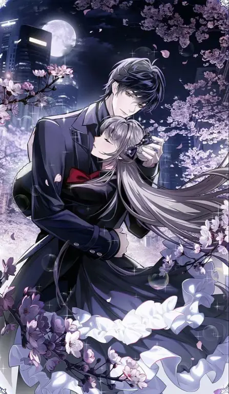 Momen Romantis dalam Anime Karakter Anime dalam Suasana Romantis