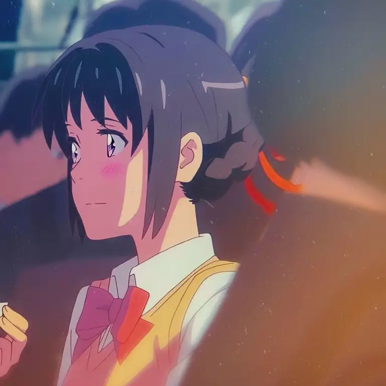 Temukan karakter anime dengan pesona yang sama seperti Mitsuha dan Taki Karakter anime yang mirip dengan Mitsuha dan Taki dari Kimi no Na Wa.