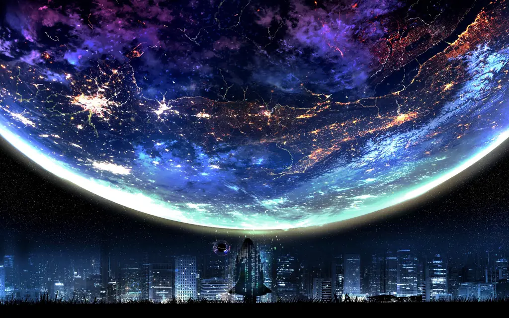 Dunia anime yang penuh misteri Pemandangan alam anime yang indah dan misterius