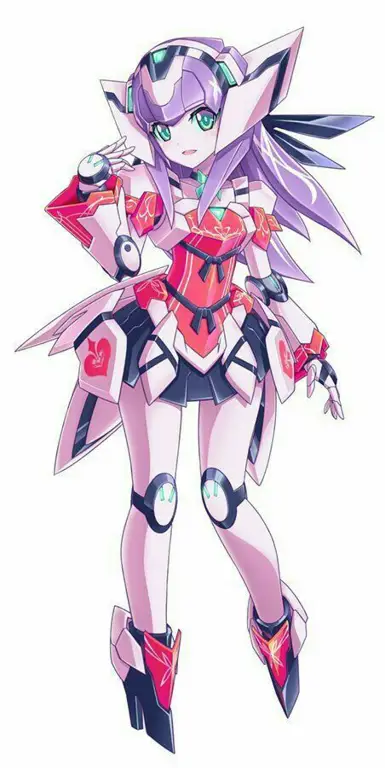 Desain Robot Anime yang Unik Ilustrasi desain karakter robot anime yang keren dan futuristik