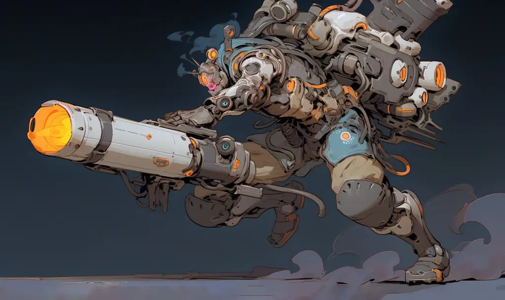 Anime Sci-Fi Aksi: Robot dan Pertarungan Epik Gambar anime sci-fi dengan robot raksasa dan pertarungan seru