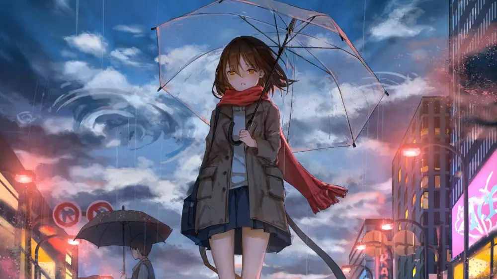 Pemandangan anime yang menyayat hati Pemandangan anime yang sedih