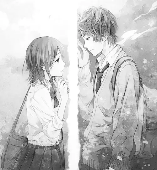 Pasangan anime romantis yang sedih Pasangan anime romantis yang sedih