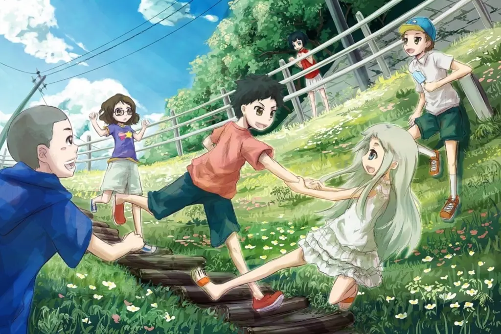 Anohana: Kisah persahabatan dan penyesalan Gambar adegan dari anime Anohana