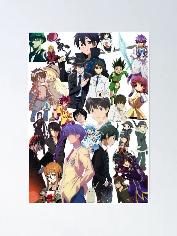 Berbagai Genre Anime Seinen Kumpulan poster anime seinen yang beragam genre