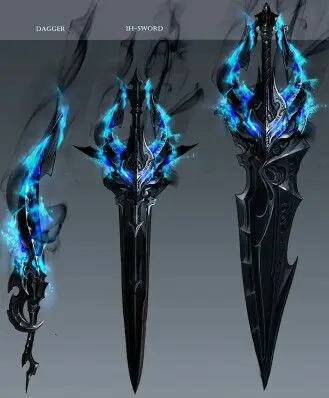 Senjata dan Perlengkapan dalam Anime Seinen Pedang dalam Anime Dark Fantasy