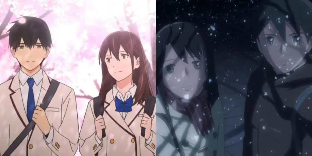 Adegan sedih dalam anime romantis Adegan sedih dalam anime romantis