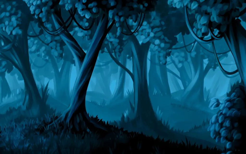 Pemandangan malam yang indah dalam anime semi Pemandangan malam anime