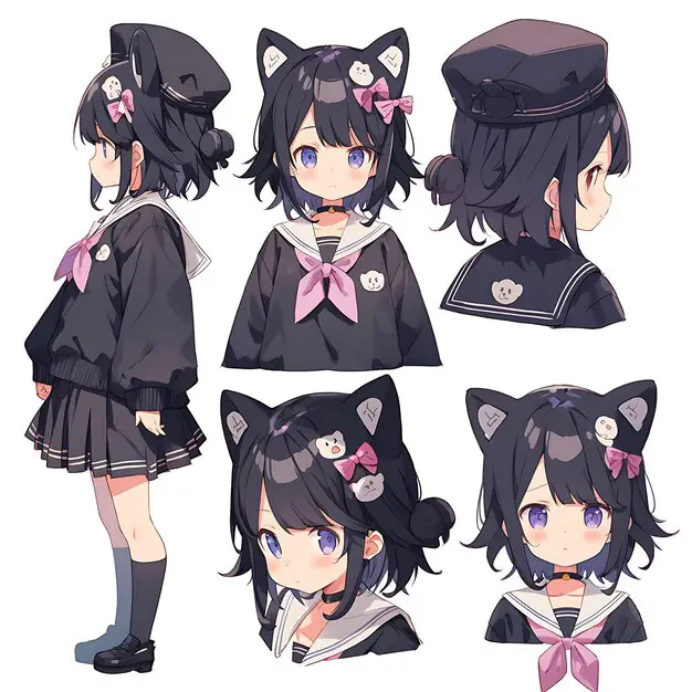 Berbagai karakter anime yang mewakili berbagai jenis hubungan Karakter anime yang beragam