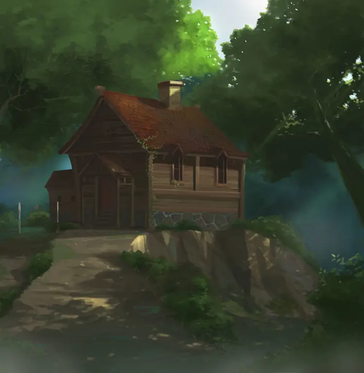 Petualangan di Dunia Anime Karakter anime di dalam hutan