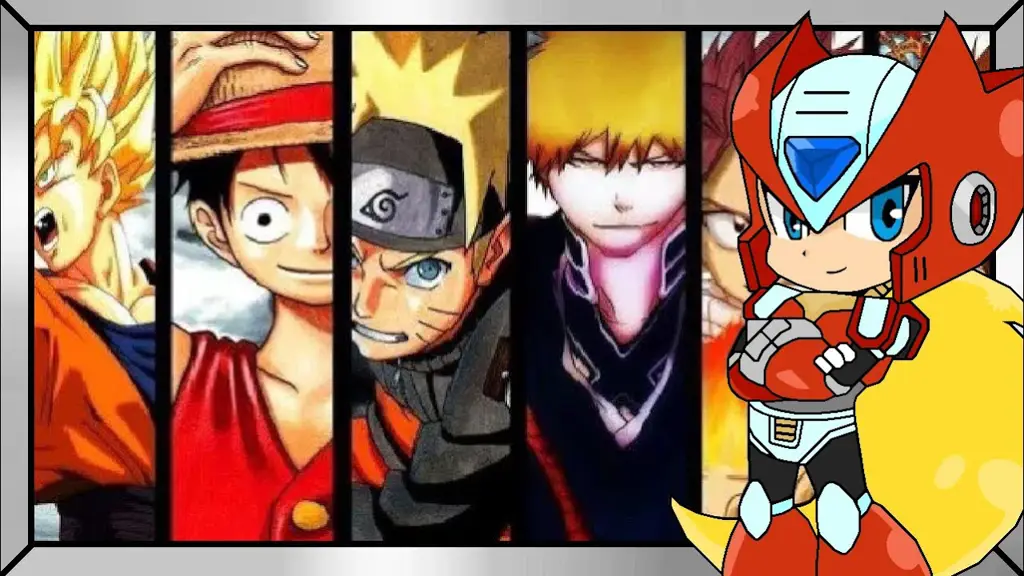 10 Anime Shonen Terbaik Gambar poster anime shonen populer