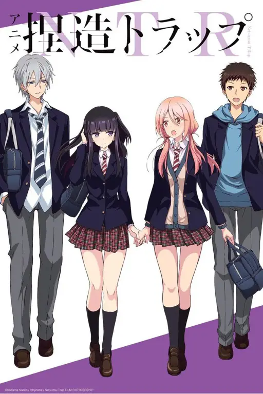 Menikmati Anime Bersama Teman Sejumlah teman sedang menonton anime bersama-sama.