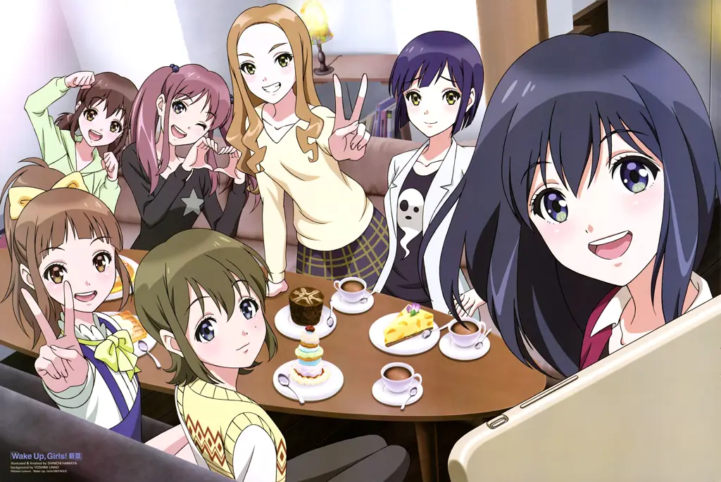 Persahabatan yang Menyenangkan Grup teman-teman dalam anime komedi