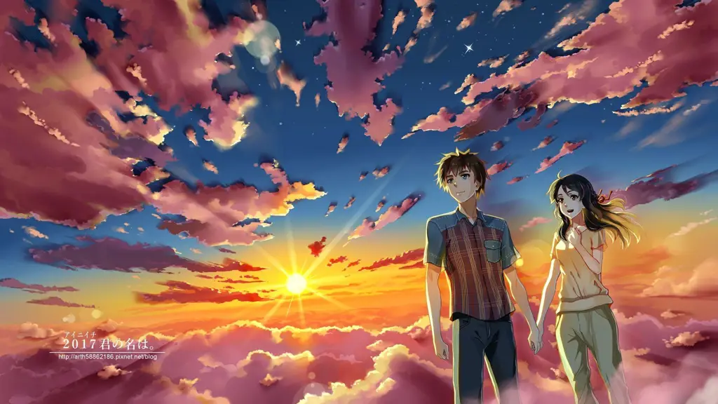 Pemandangan Romantis: Latar anime shonen-ai yang indah Gambar pemandangan romantis anime