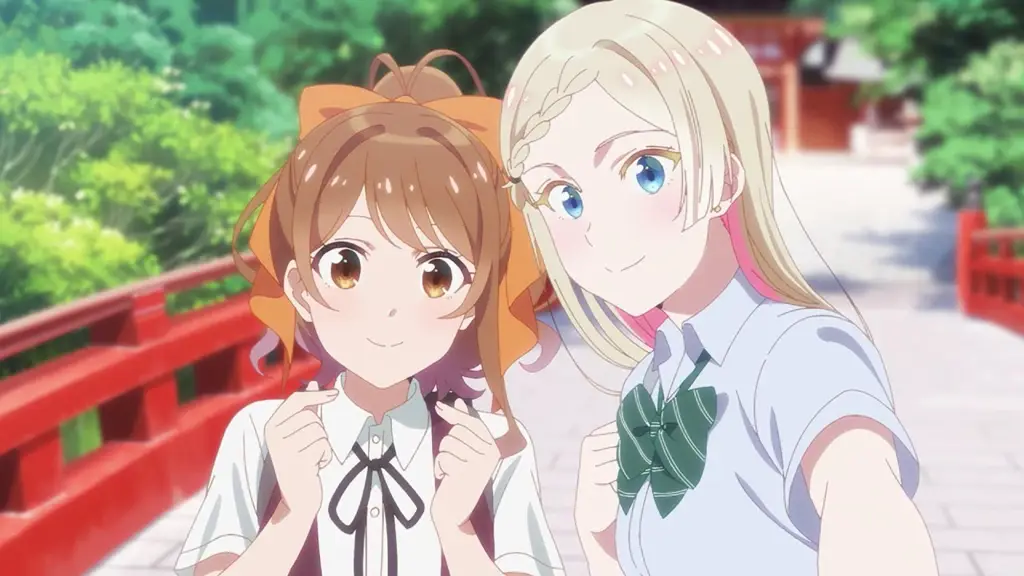 Pemandangan anime shoujo ai Pemandangan anime shoujo ai