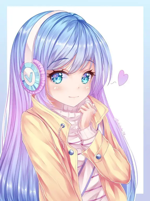 Ilustrasi beberapa gadis anime yang imut Gadis-gadis anime yang menggemaskan