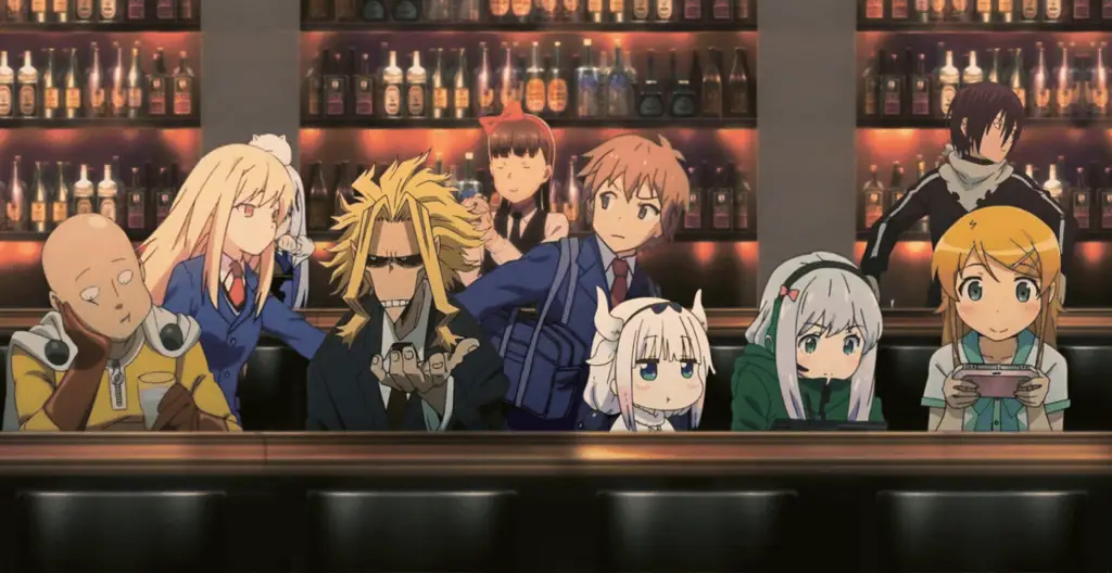 Suasana kafe dalam anime Maid Sama! Adegan di sebuah kafe anime