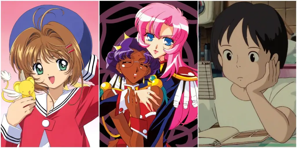 Potongan adegan aksi dari berbagai anime shoujo Adegan aksi dari anime shoujo