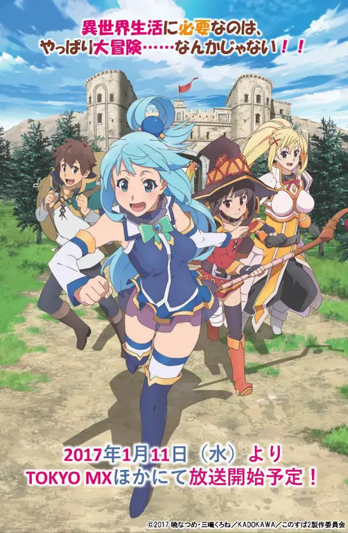 Visual kunci anime Konosuba Visual kunci anime Konosuba