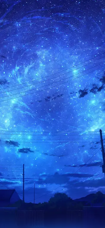 Keindahan latar anime yang detail Pemandangan anime berkualitas tinggi