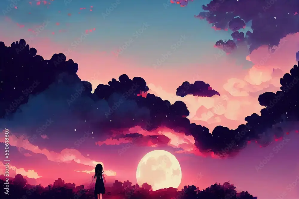 Pemandangan romantis dalam anime