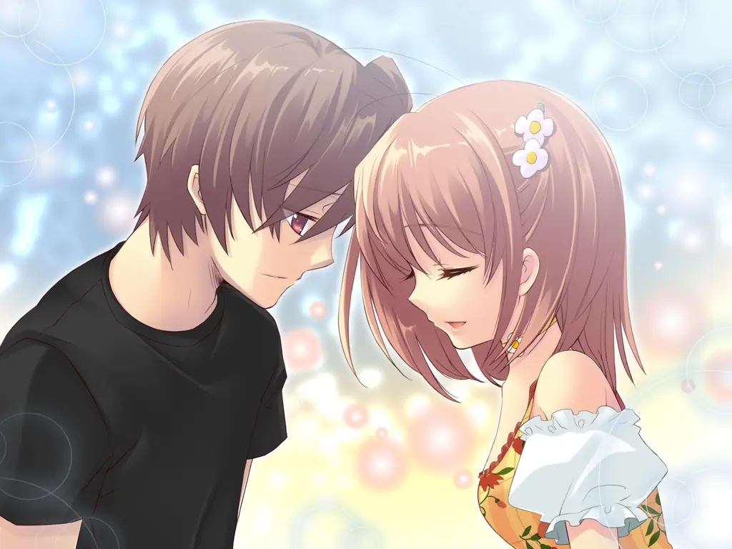 Pasangan Anime Romantis Gambar pasangan anime yang lucu dan romantis