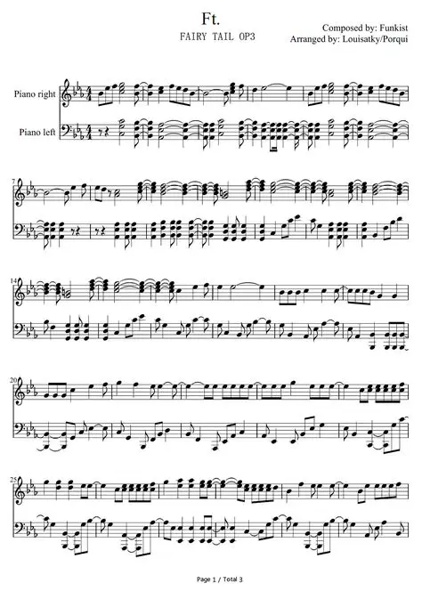 Not musik anime yang indah Gambar not musik anime
