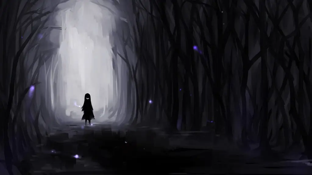 Suasana misterius dalam anime Gambar pemandangan anime yang gelap dan misterius