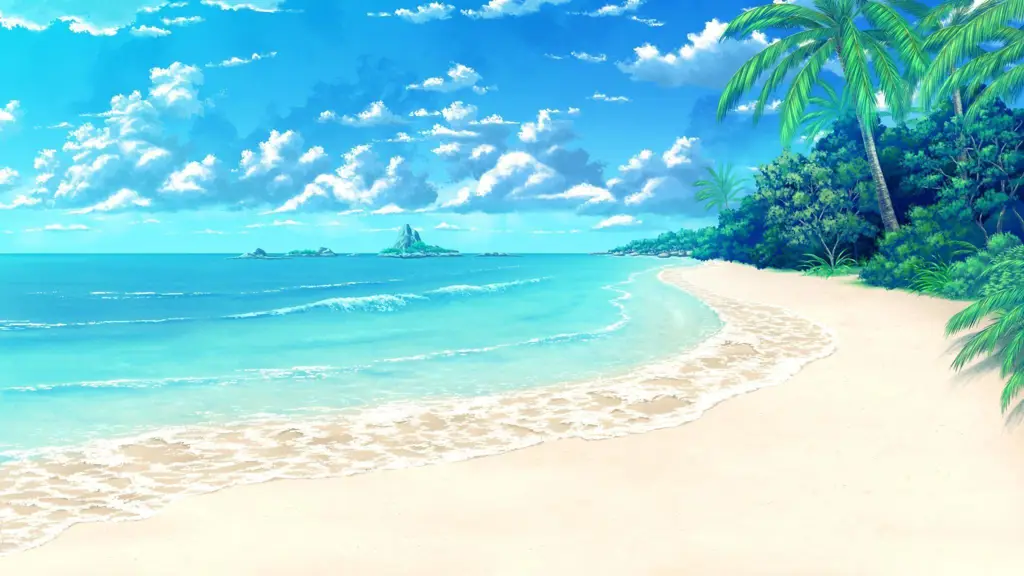 Anime Summer: Pemandangan Indah Pemandangan alam yang indah dan menenangkan, cocok untuk anime summer.