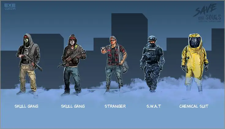 Karakter Anime dalam Situasi Survival Gambar karakter anime dalam situasi bertahan hidup